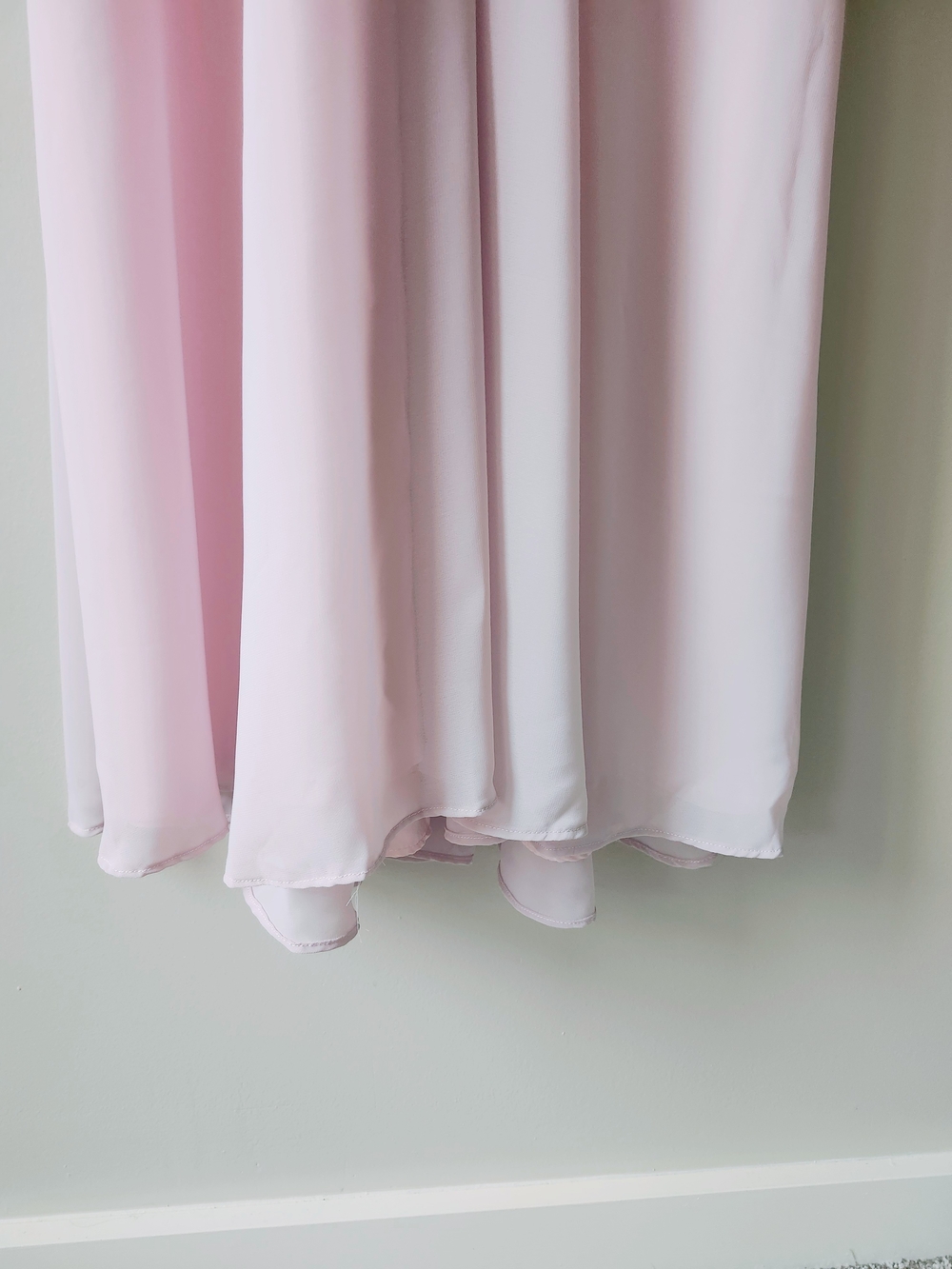 Light Pink Halter Floor Length Formal Dress - Picture 5 of 13